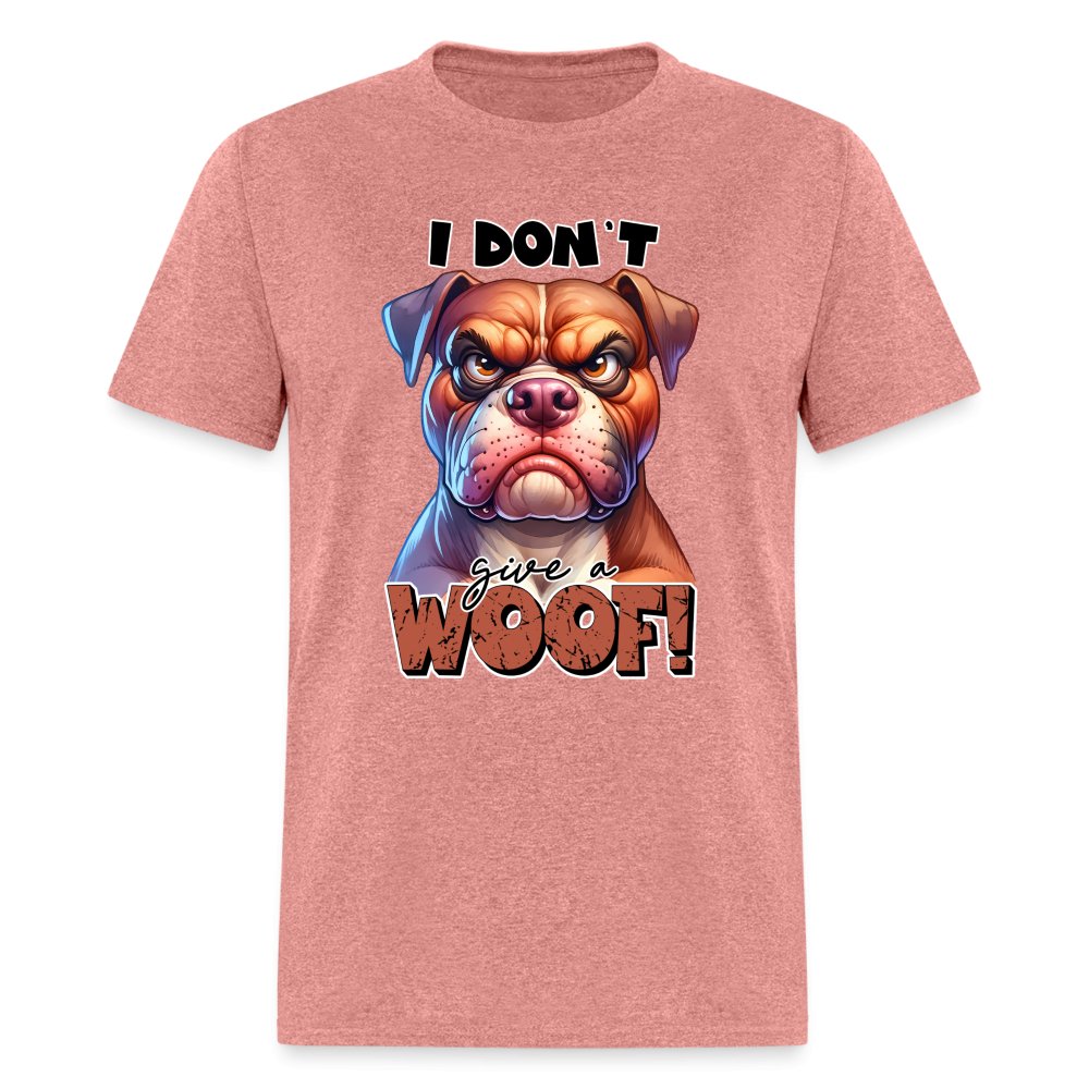 I Don't Give a Woof (Grumpy Dog with Attitude) T-Shirt - option1# - Unisex Classic T-Shirt | Fruit of the Loom 3930