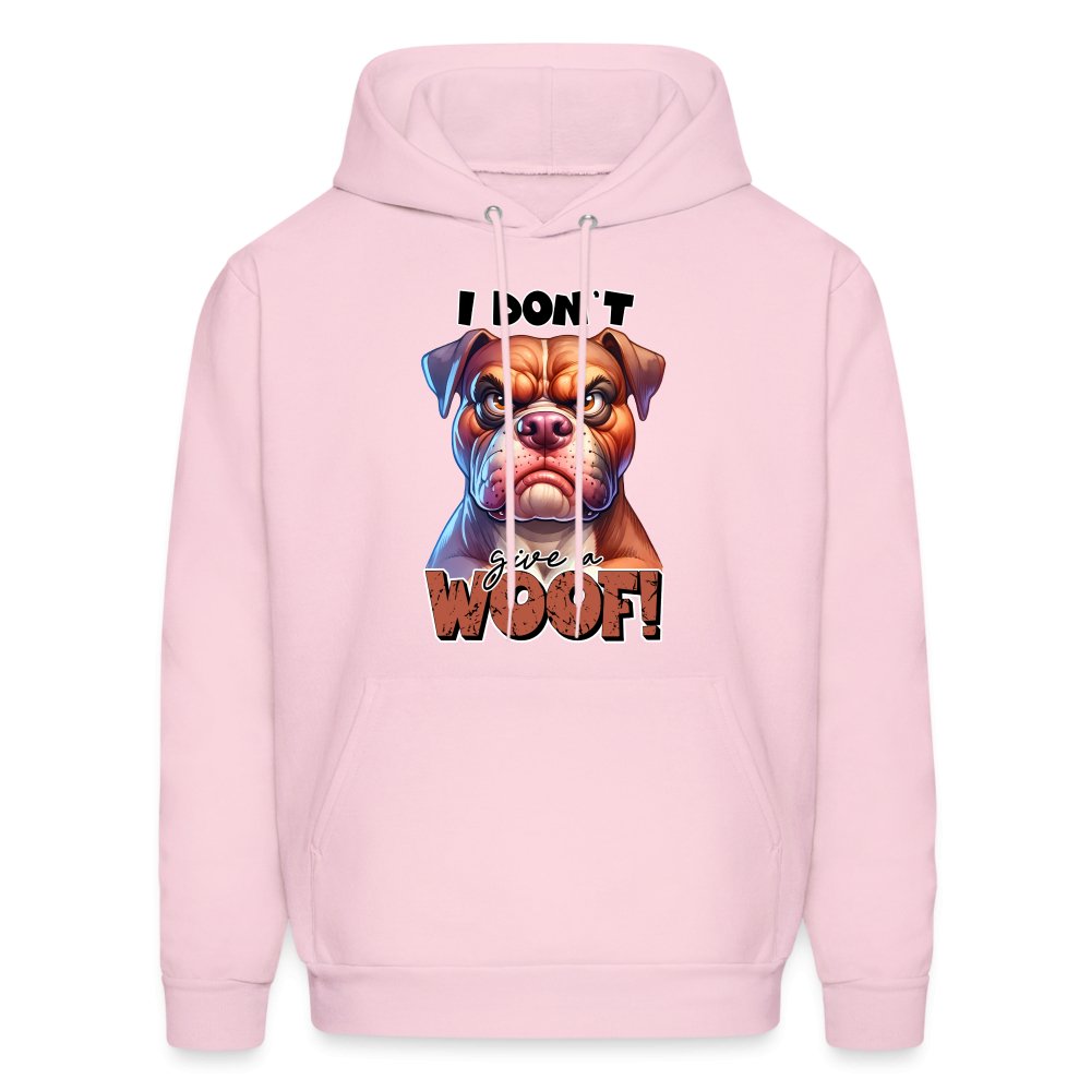 I Don't Give a Woof (Grumpy Dog with Attitude) Unisex Hoodie - option1# - Men's Hoodie | Hanes P170