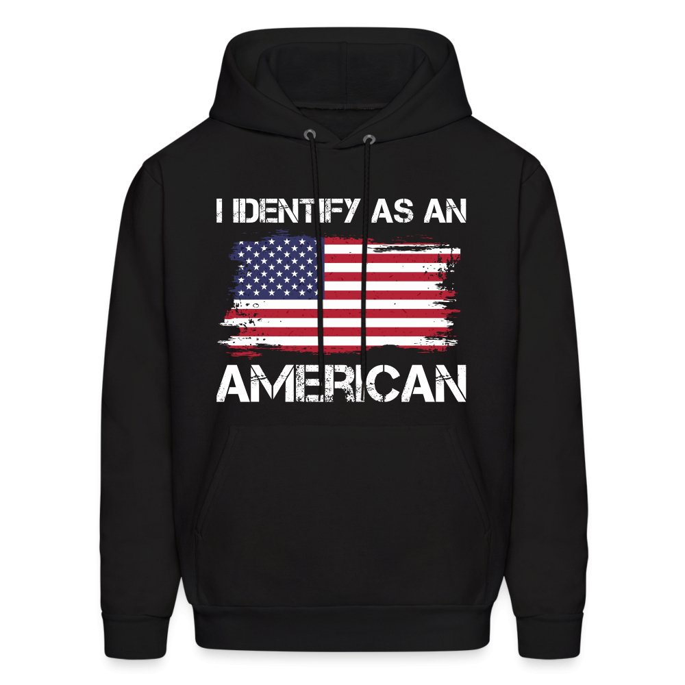 I Identify as an American Hoodie - option1# - Men's Hoodie | Hanes P170