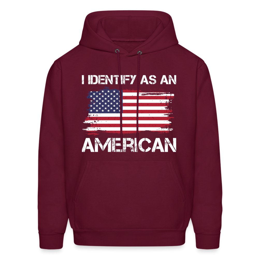 I Identify as an American Hoodie - option1# - Men's Hoodie | Hanes P170