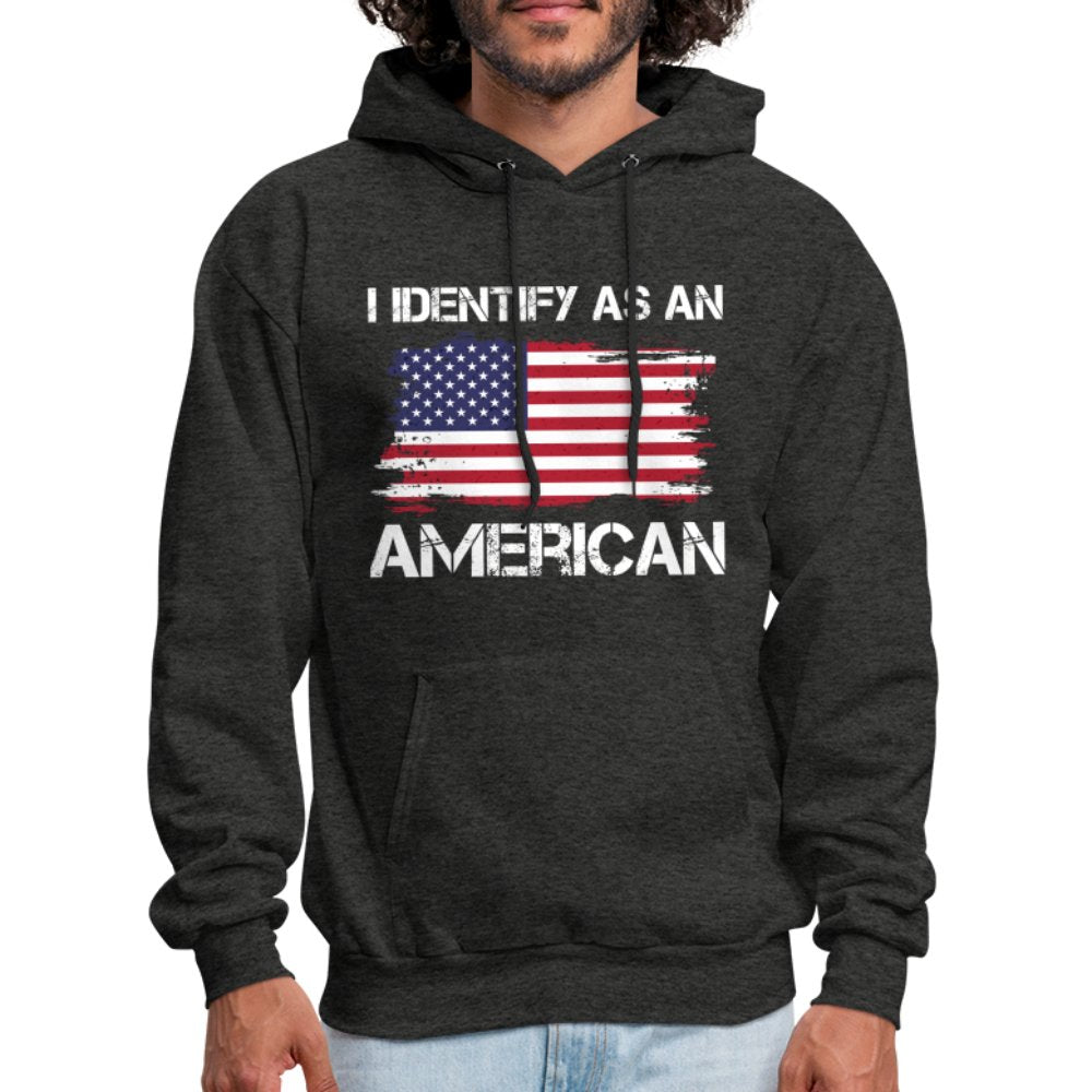 I Identify as an American Hoodie - option1# - Men's Hoodie | Hanes P170