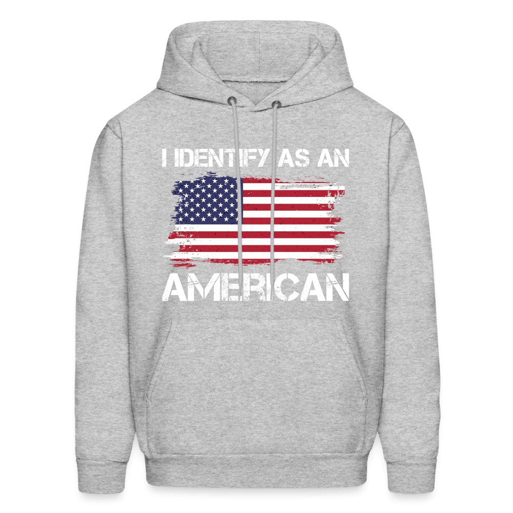 I Identify as an American Hoodie - option1# - Men's Hoodie | Hanes P170