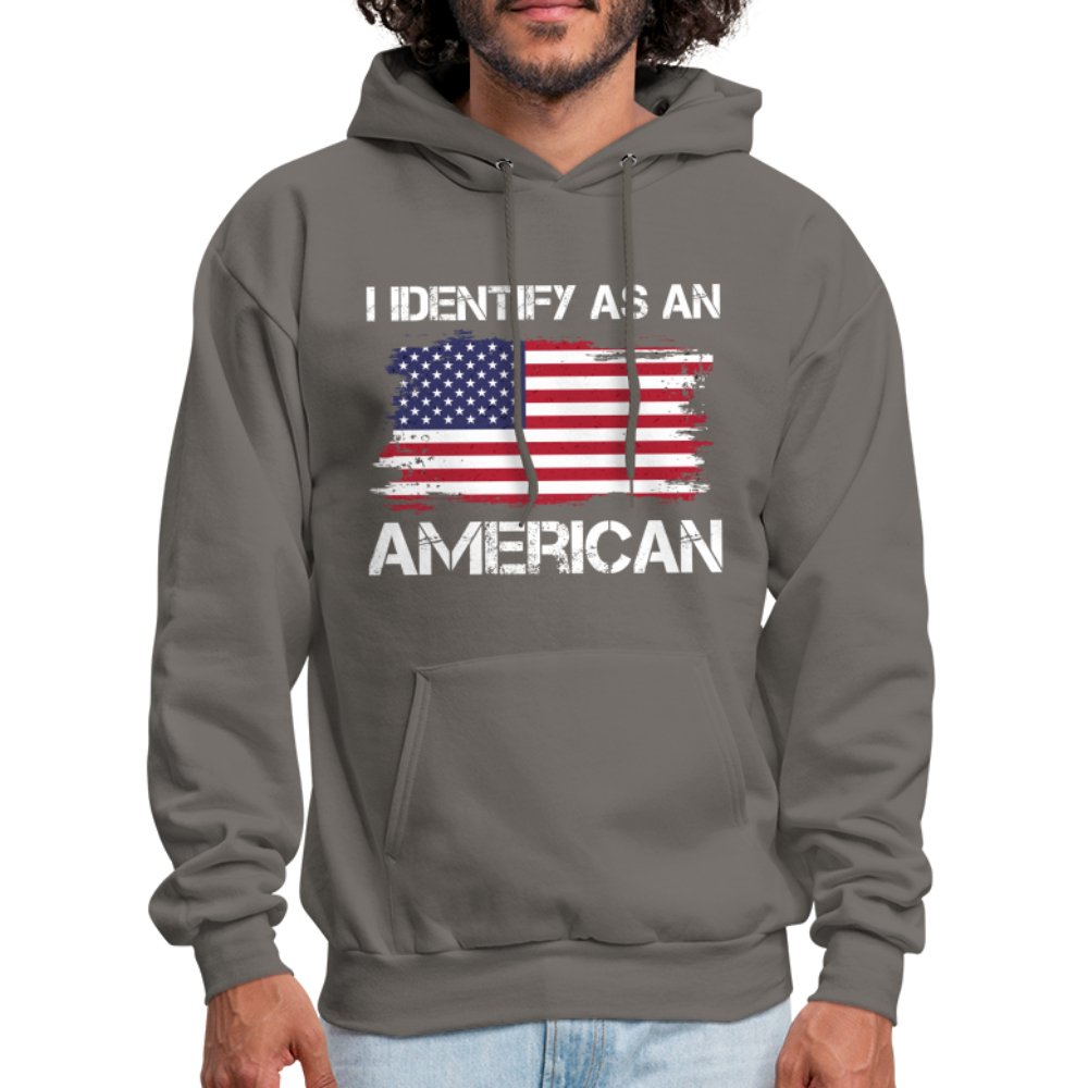 I Identify as an American Hoodie - option1# - Men's Hoodie | Hanes P170