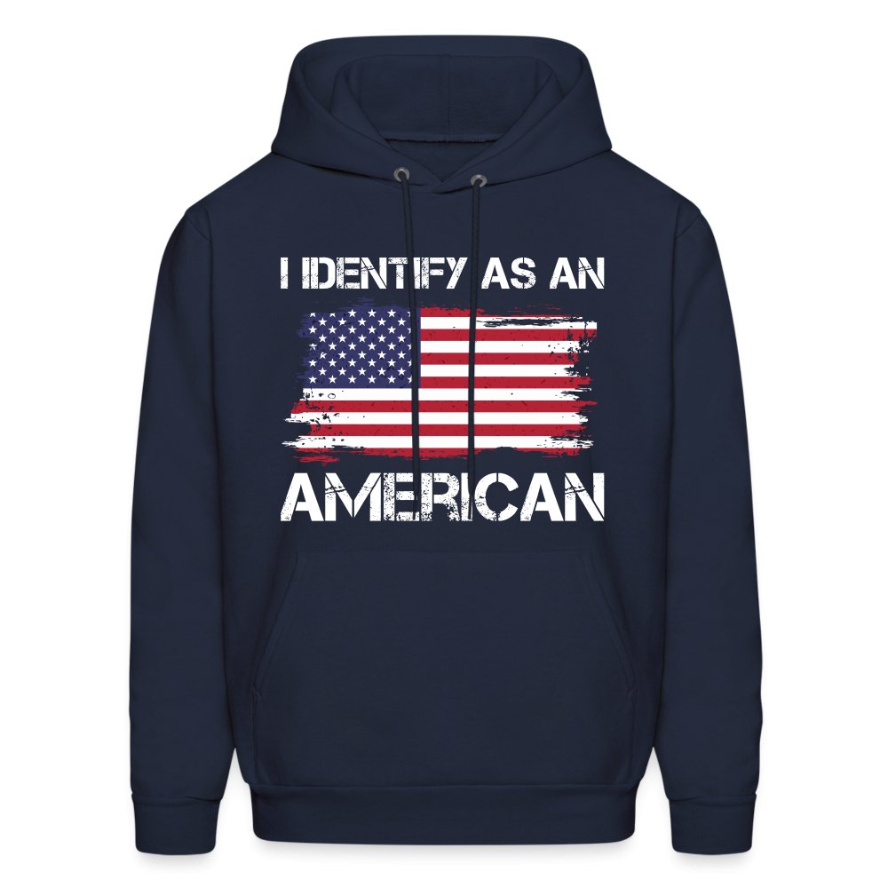 I Identify as an American Hoodie - option1# - Men's Hoodie | Hanes P170