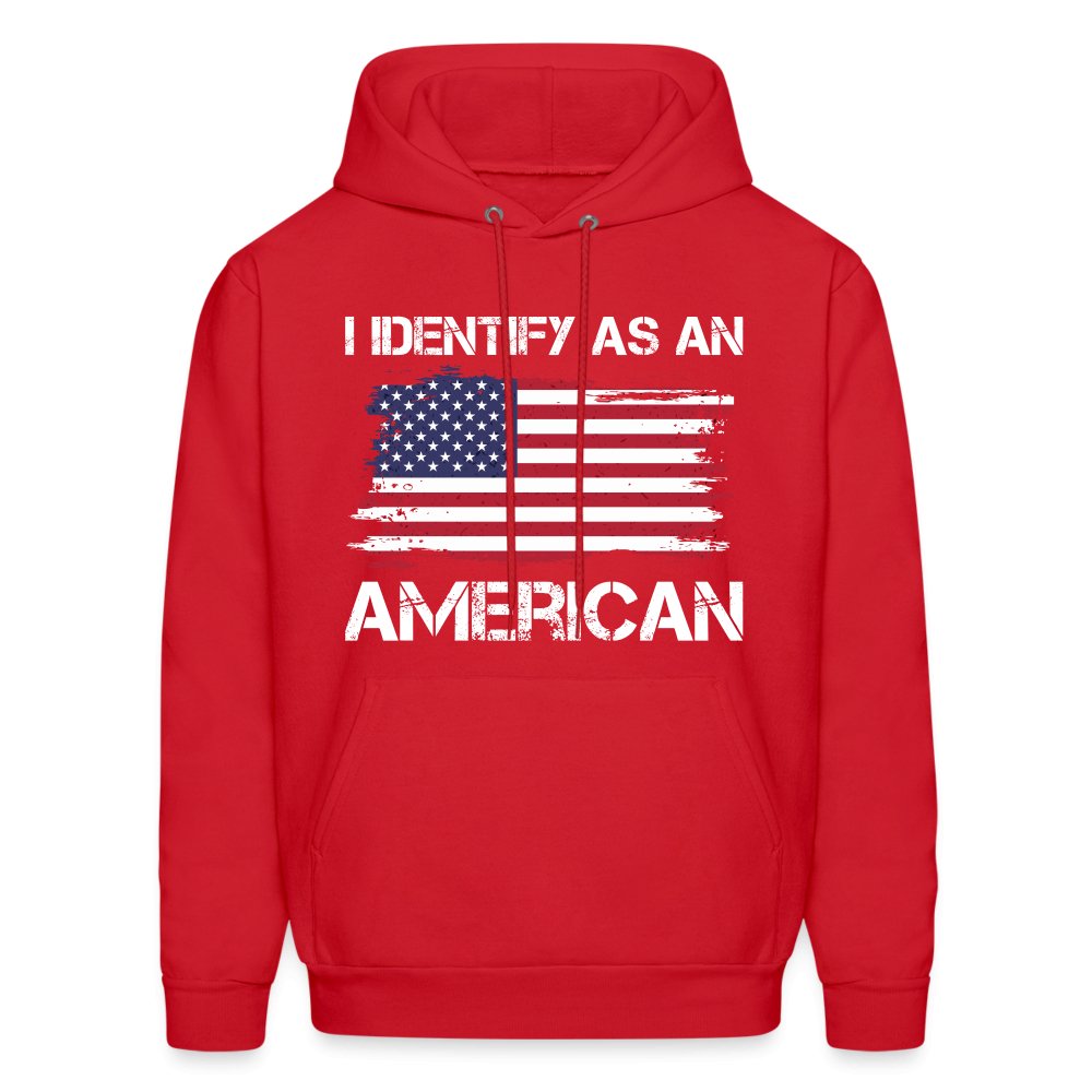 I Identify as an American Hoodie - option1# - Men's Hoodie | Hanes P170