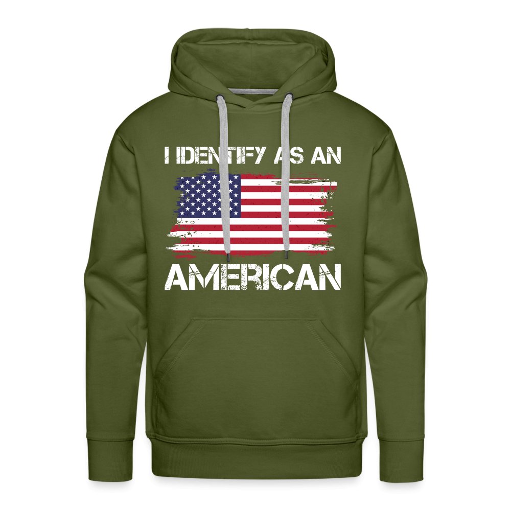 I Identify as an American Men’s Premium Hoodie - option1# - Men’s Premium Hoodie | Spreadshirt 20