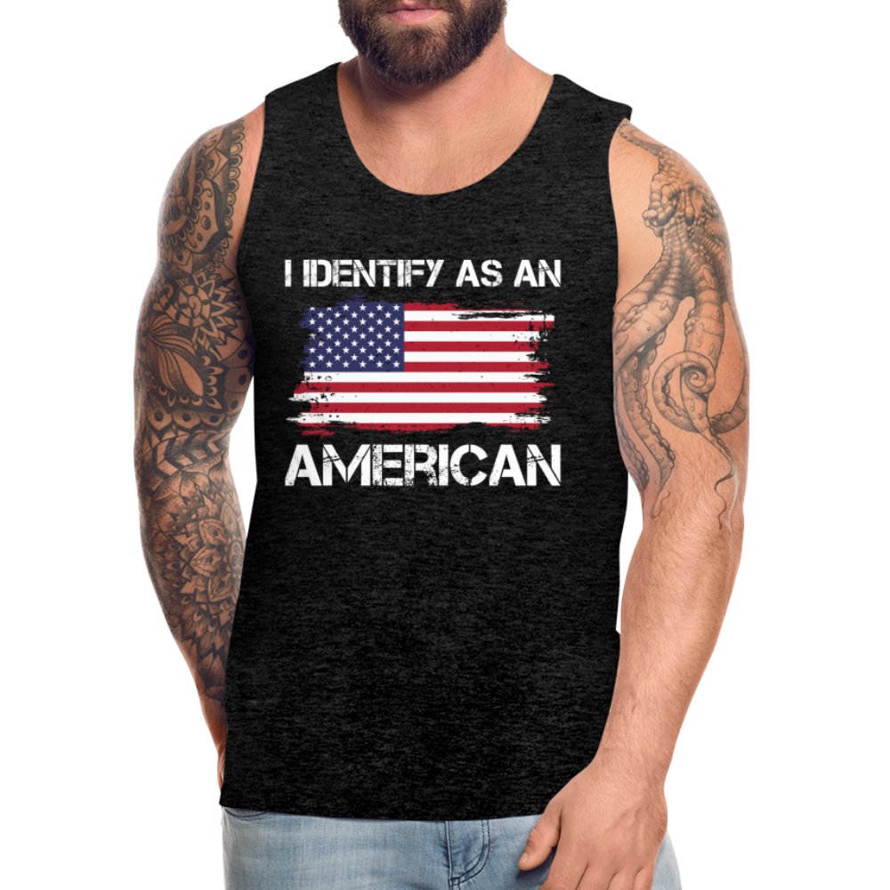 I Identify as an American Men’s Premium Tank Top - option1# - Men’s Premium Tank | Spreadshirt 916