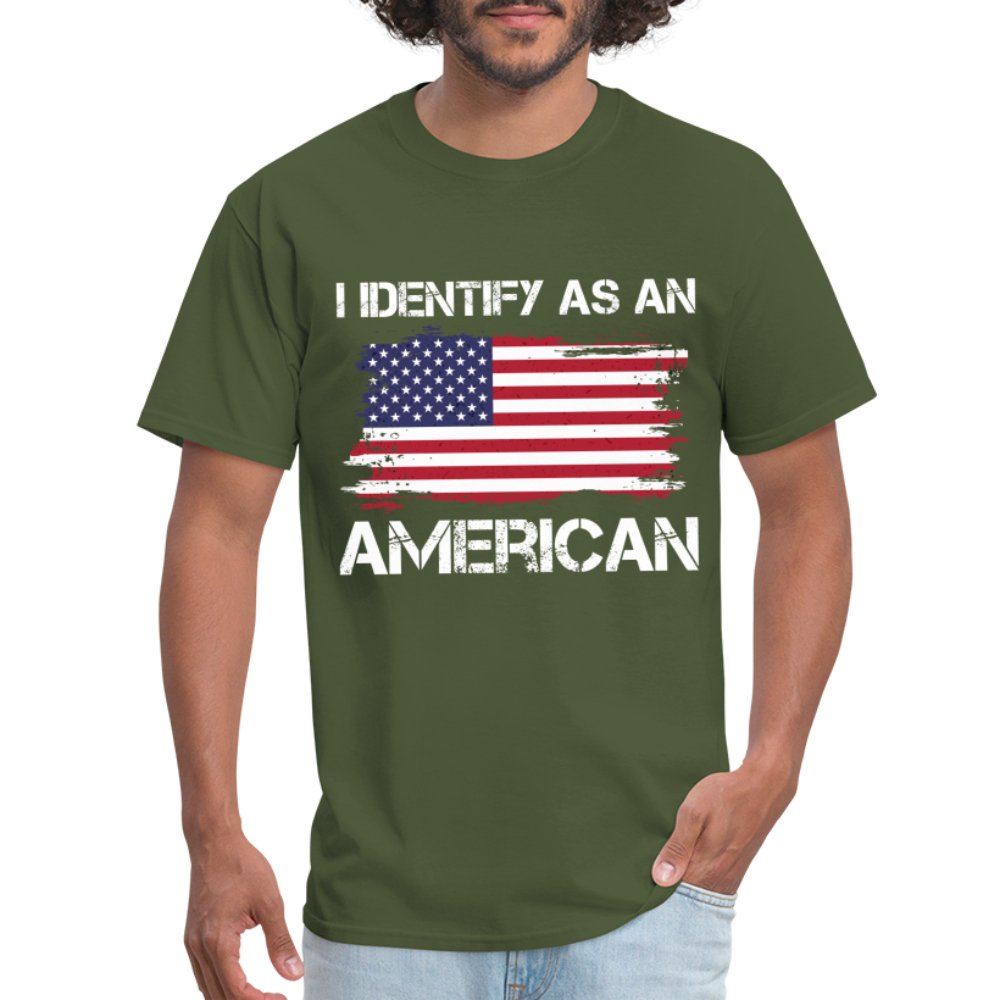 I Identify as an American T-Shirt - option1# - Unisex Classic T-Shirt | Fruit of the Loom 3930