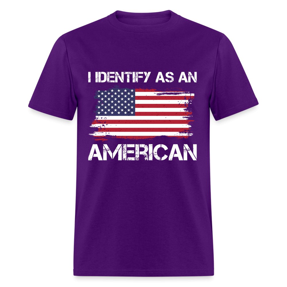 I Identify as an American T-Shirt - option1# - Unisex Classic T-Shirt | Fruit of the Loom 3930