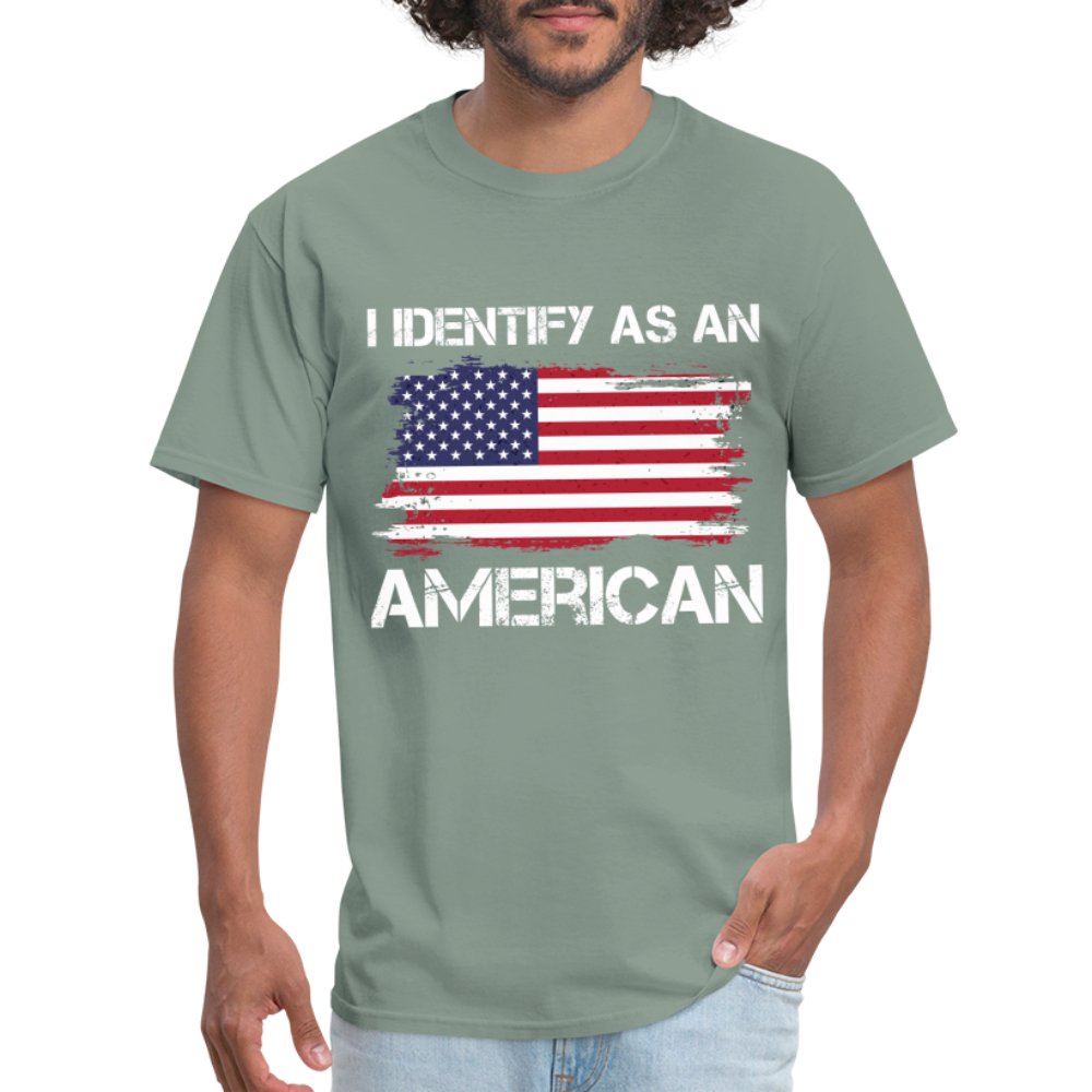 I Identify as an American T-Shirt - option1# - Unisex Classic T-Shirt | Fruit of the Loom 3930