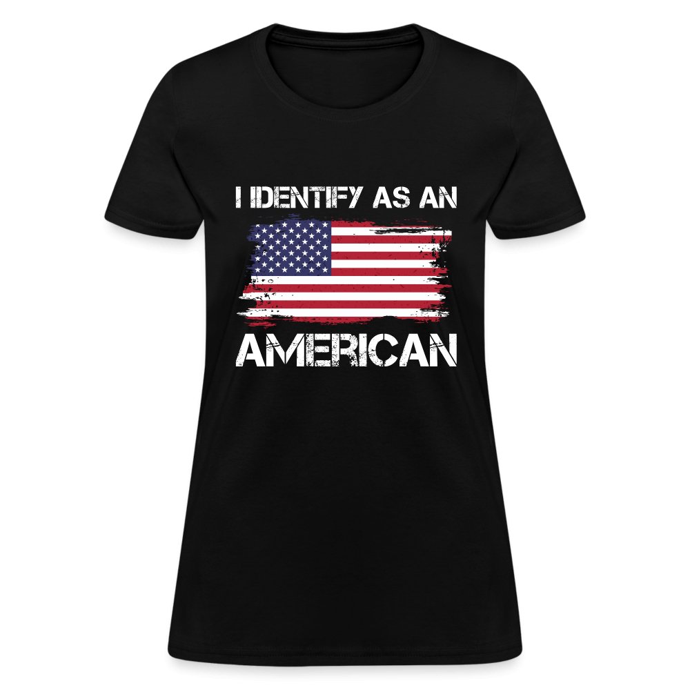 I Identify as an American Women's Contoured T-Shirt - option1# - Women's T-Shirt | Fruit of the Loom L3930R