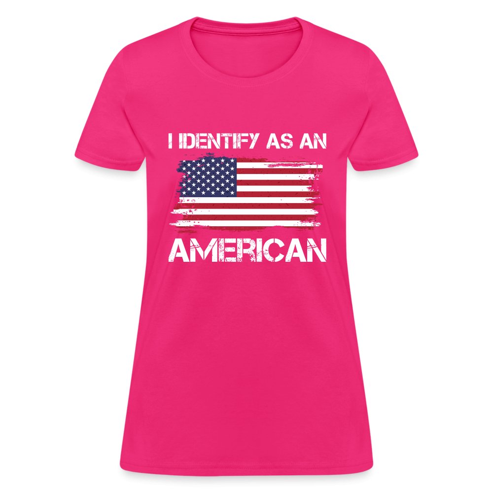 I Identify as an American Women's Contoured T-Shirt - option1# - Women's T-Shirt | Fruit of the Loom L3930R