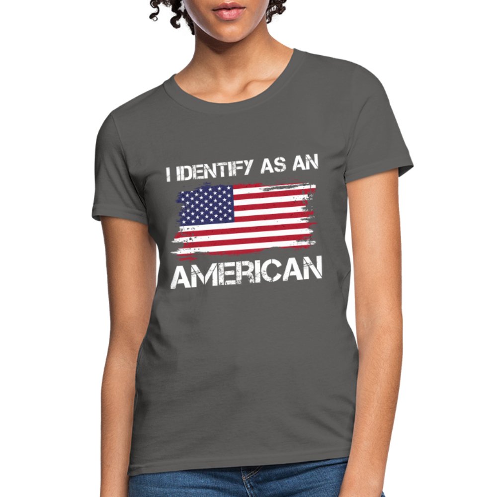 I Identify as an American Women's Contoured T-Shirt - option1# - Women's T-Shirt | Fruit of the Loom L3930R