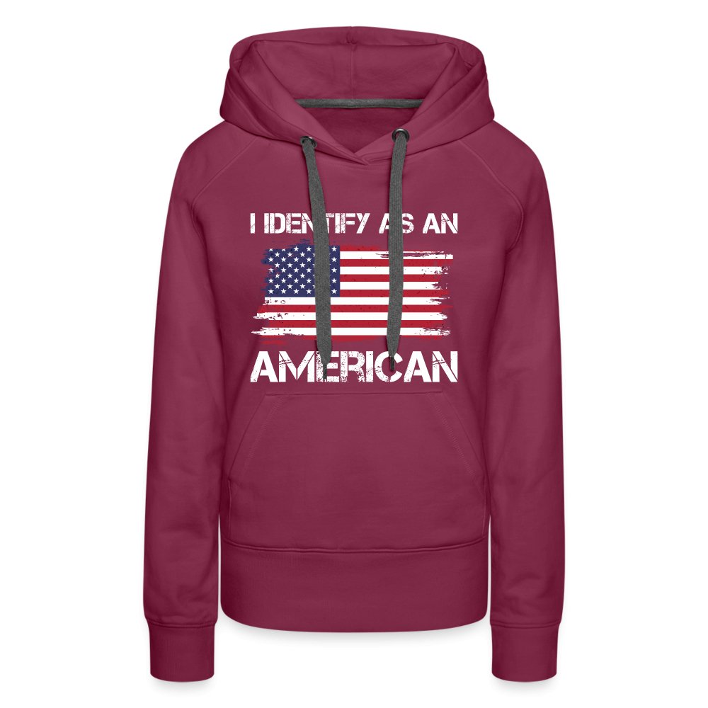 I Identify as an American Women’s Premium Hoodie - option1# - Women’s Premium Hoodie | Spreadshirt 444