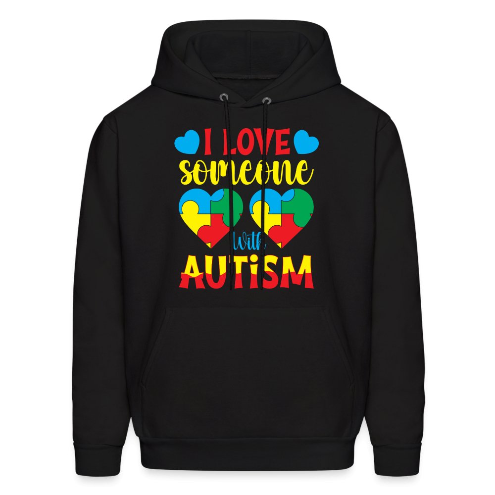 I Love Someone With Autism Hoodie - navy