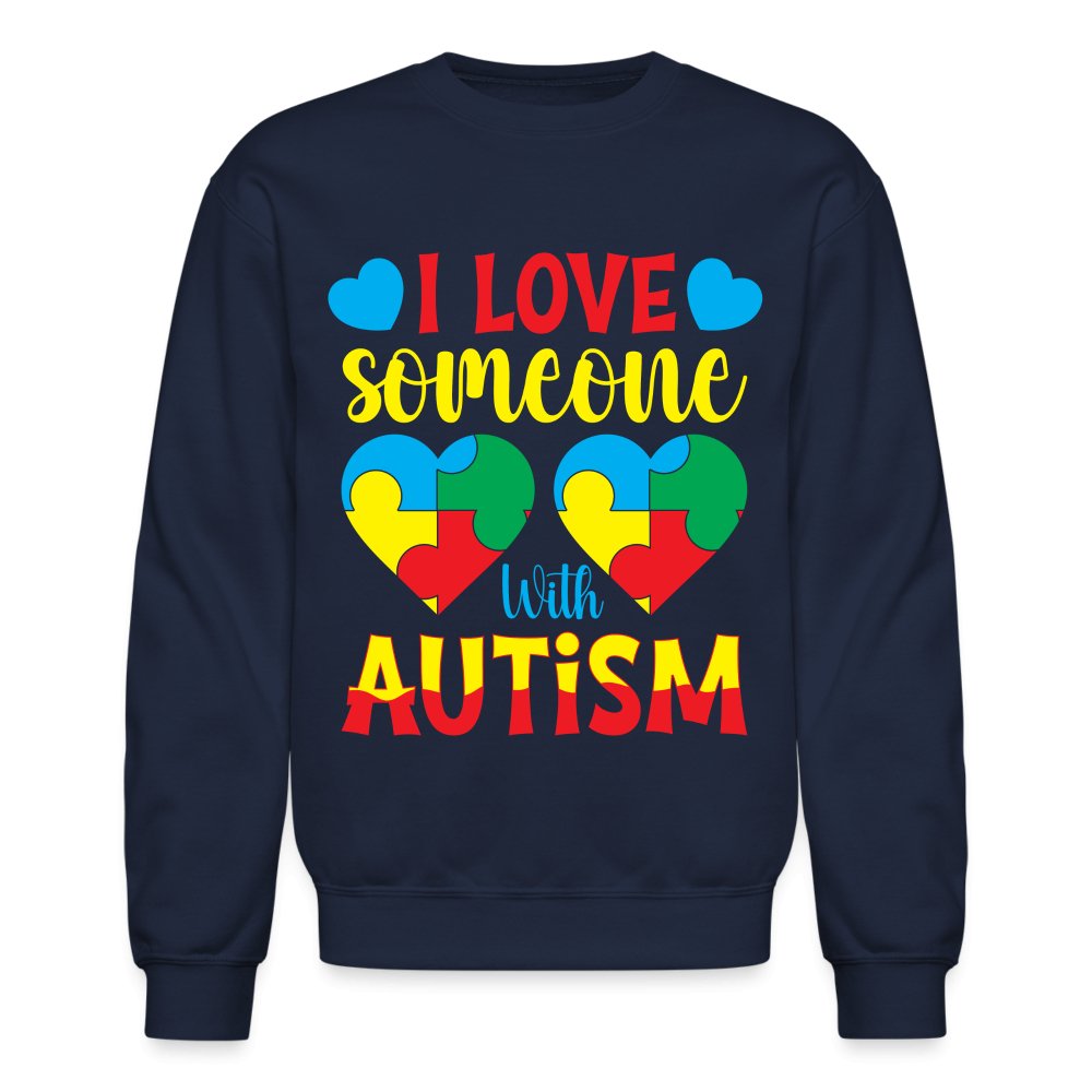 I Love Someone With Autism Sweatshirt - royal blue