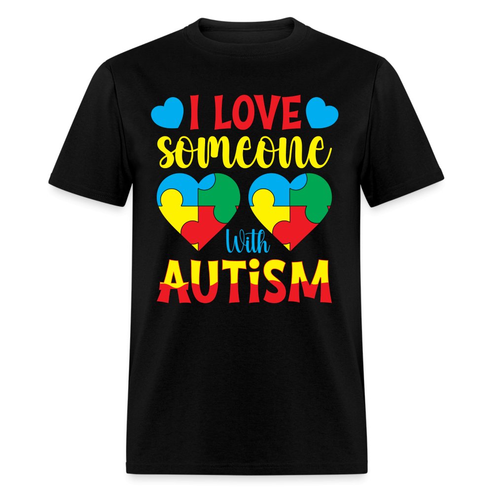 I Love Someone With Autism T-Shirt - navy