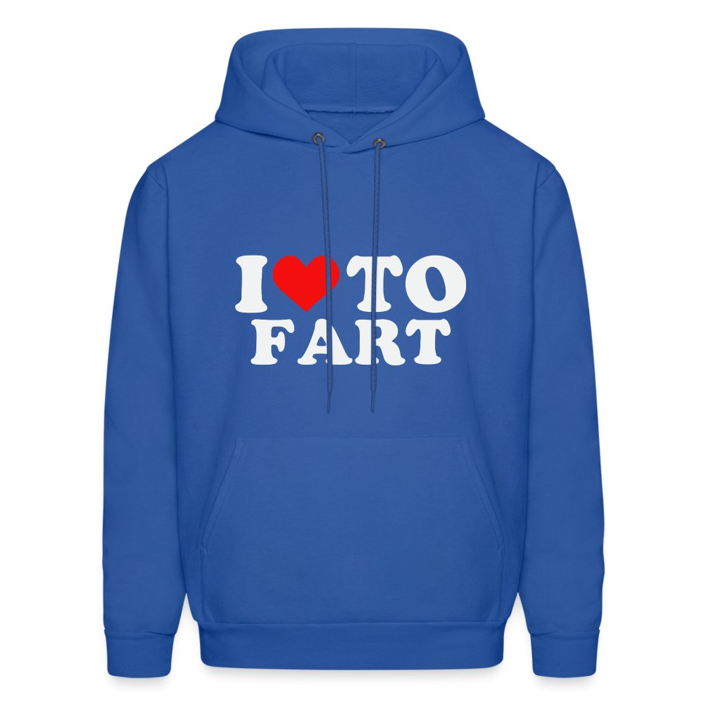 I Love To Fart Hoodie - denim blue