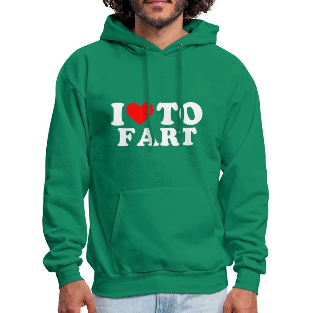 I Love To Fart Hoodie - kelly green