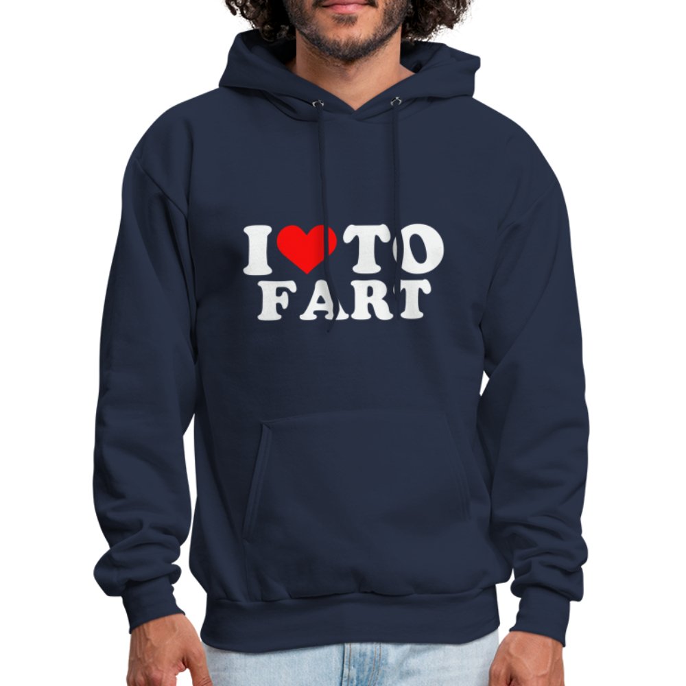 I Love To Fart Hoodie - navy