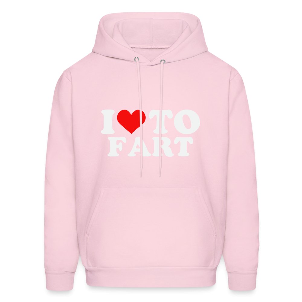 I Love To Fart Hoodie - pale pink