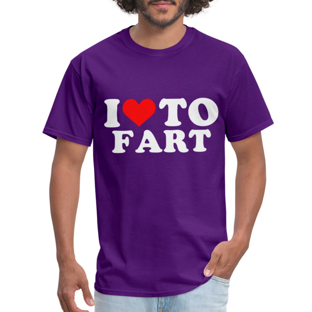 I Love To Fart T-Shirt - brown