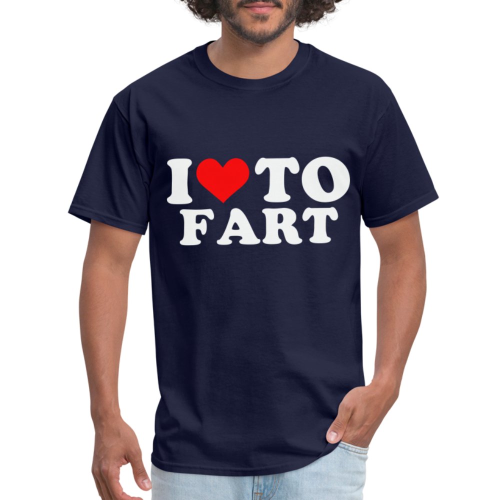 I Love To Fart T-Shirt - navy