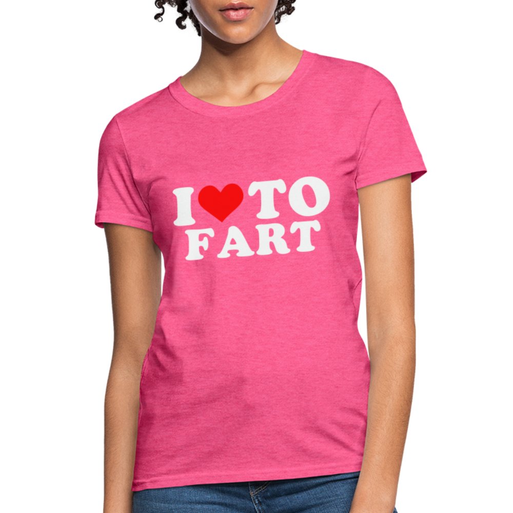 I Love To Fart Women's T-Shirt - heather black