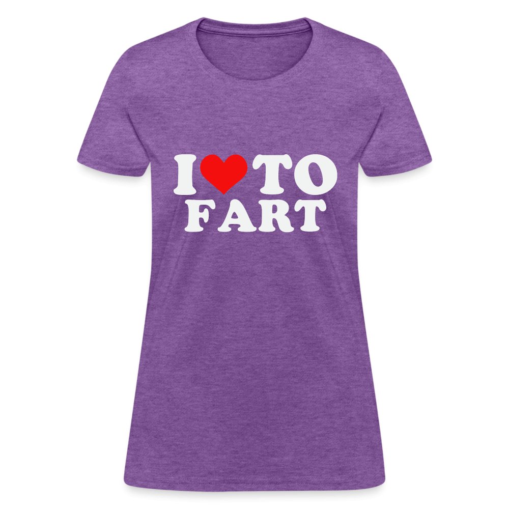 I Love To Fart Women's T-Shirt - purple heather