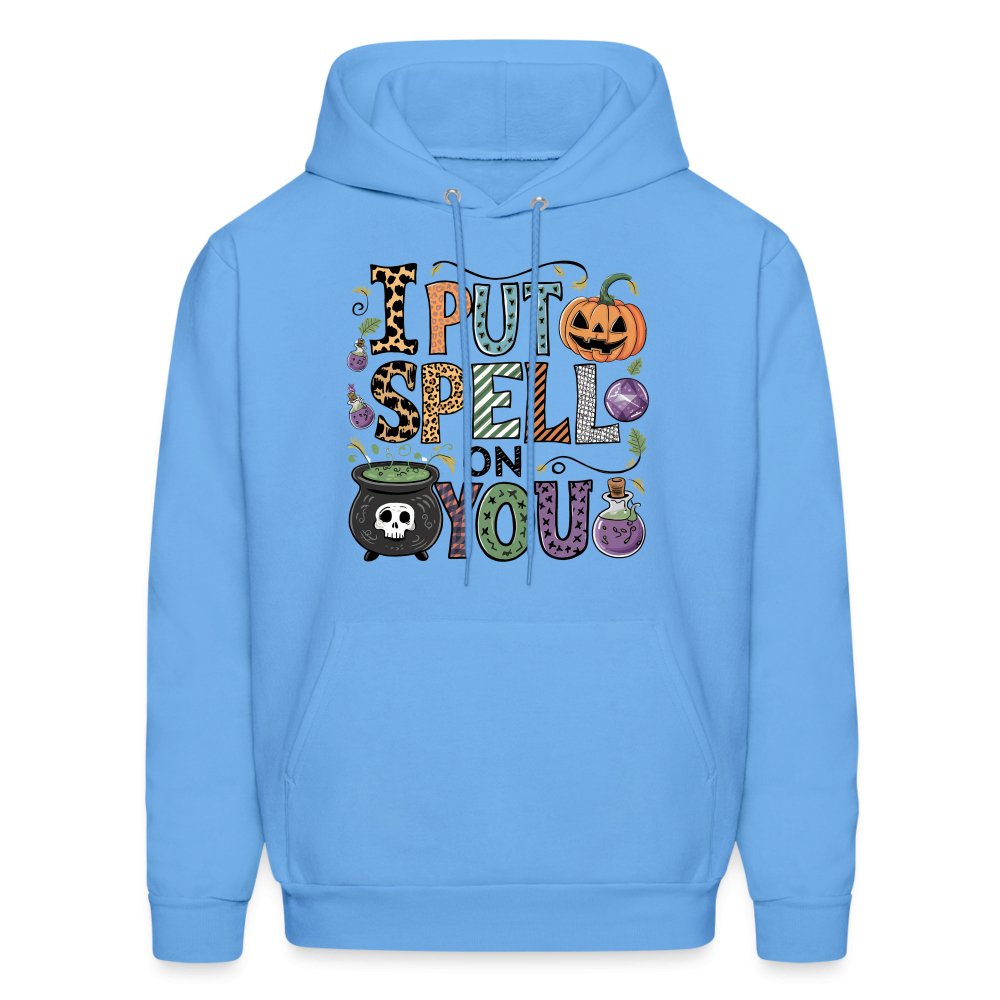 I Put Spell On You Hoodie (Halloween Witch) - carolina blue