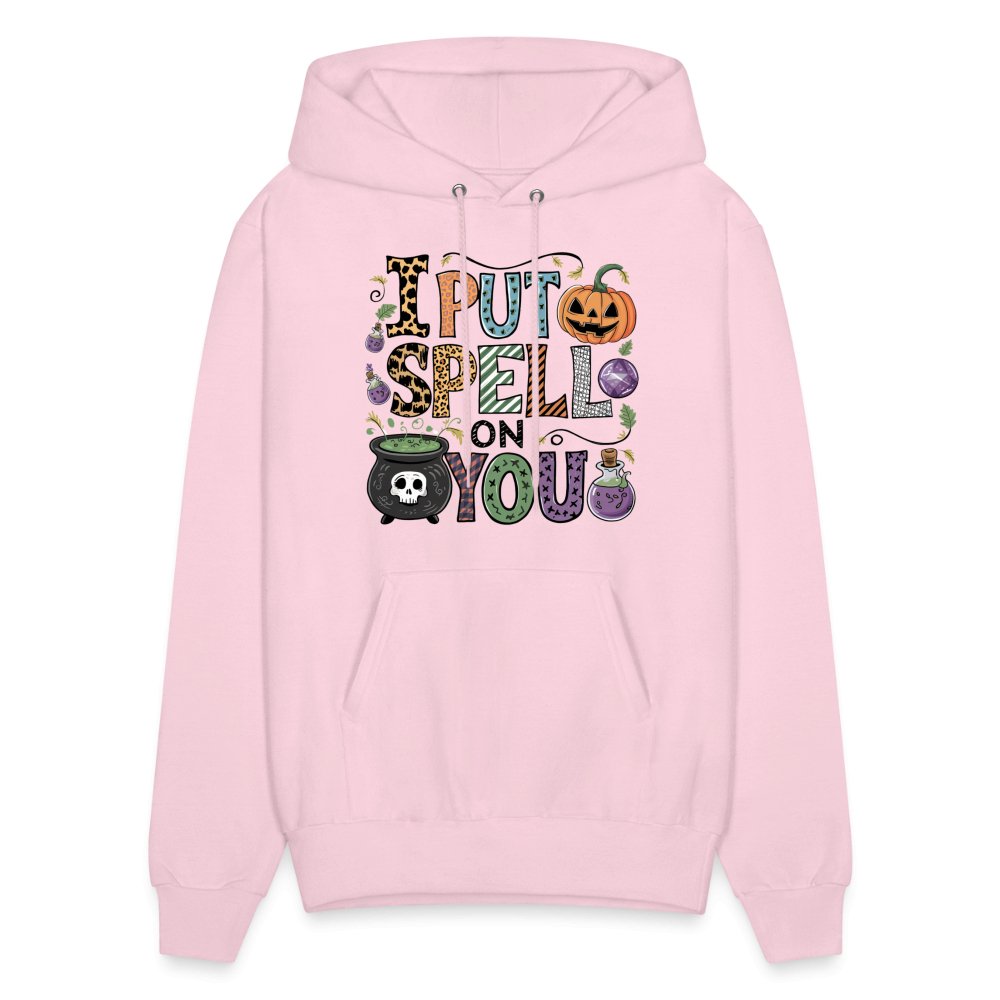 I Put Spell On You Hoodie (Halloween Witch) - pale pink