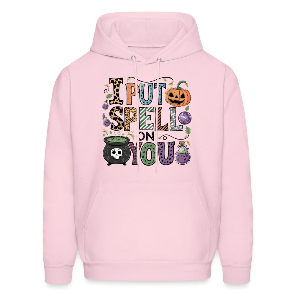 I Put Spell On You Hoodie (Halloween Witch) - pale pink