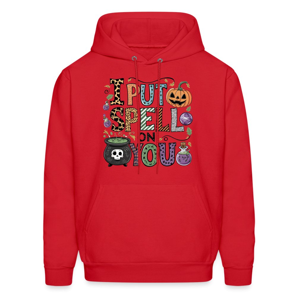 I Put Spell On You Hoodie (Halloween Witch) - red