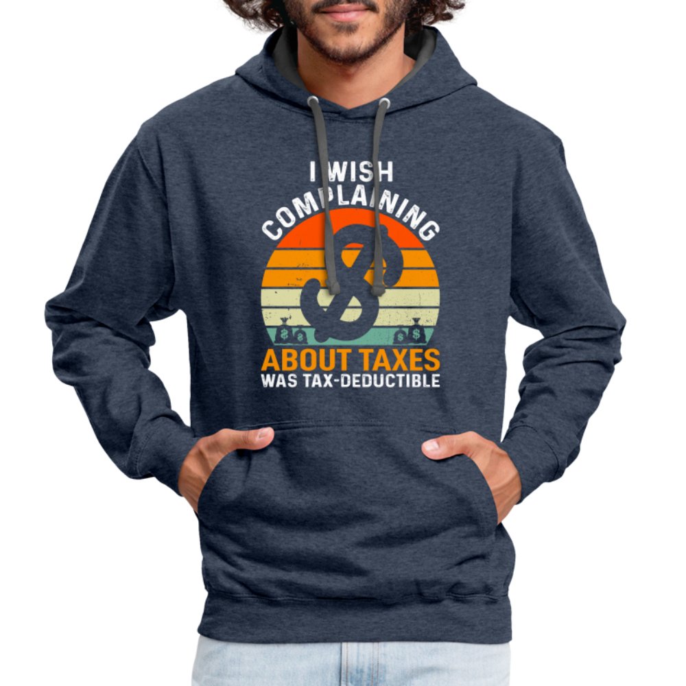 I Wish Complaining About Taxes Was Tax Deductible Hoodie - option1# - Unisex Contrast Hoodie | Fruit of the Loom SF76R