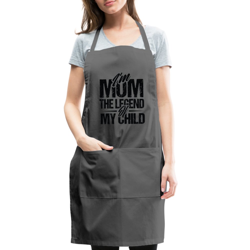 I'm Mom The Legend Of My Child Adjustable Apron - option1# - Adjustable Apron | Spreadshirt 1186