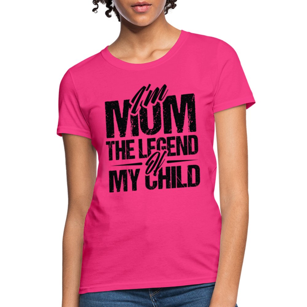 I'm Mom The Legend Of My Child Women's T-Shirt - heather gray