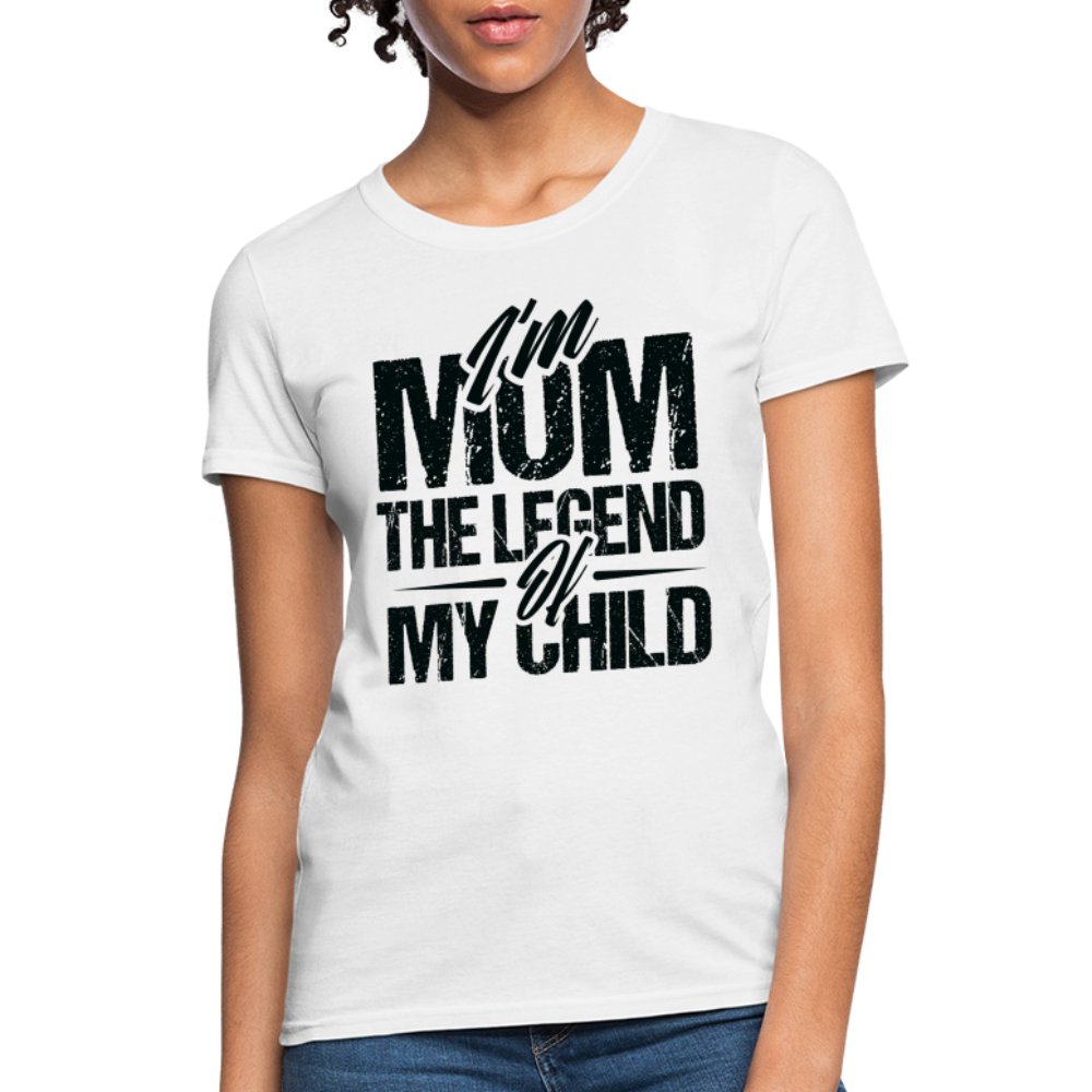 I'm Mom The Legend Of My Child Women's T-Shirt - purple