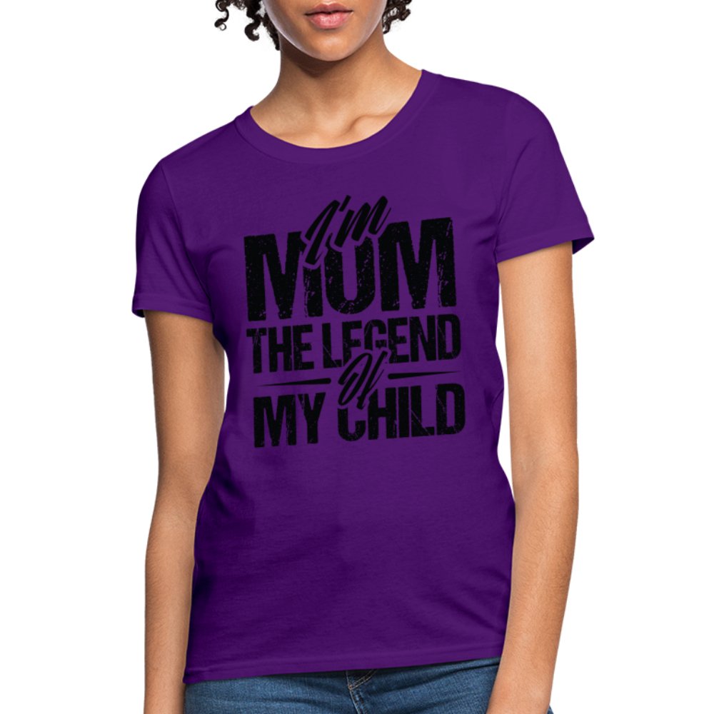 I'm Mom The Legend Of My Child Women's T-Shirt - red