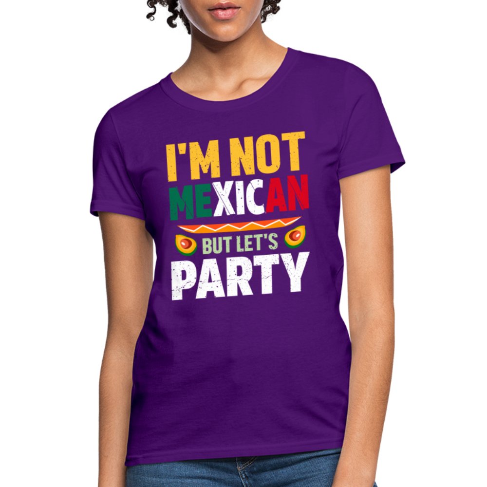 I'm Not Mexican but let's Party Women's T-Shirt (Cinco de Mayo) - red