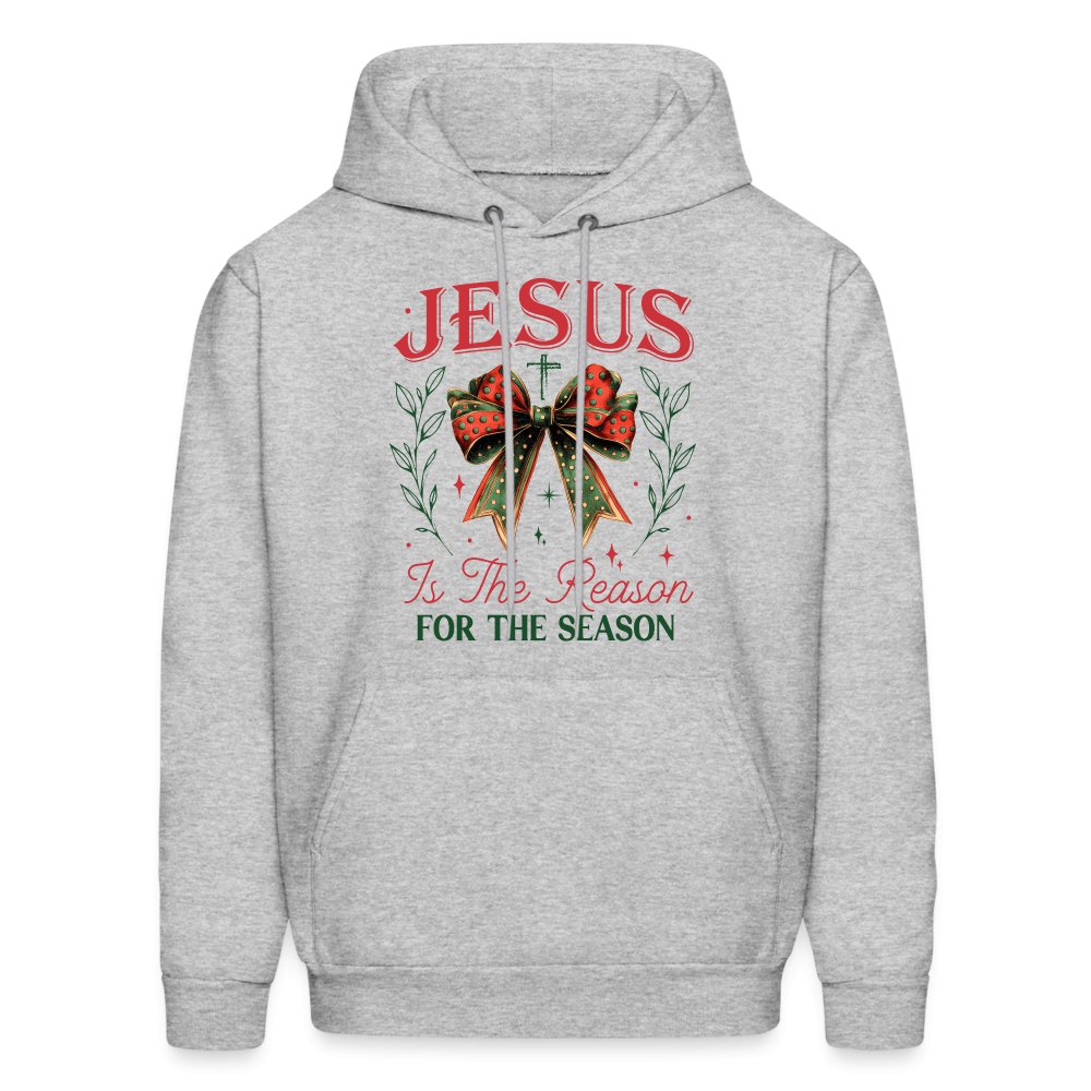 Jesus Is The Reason For The Season Hoodie - heather gray