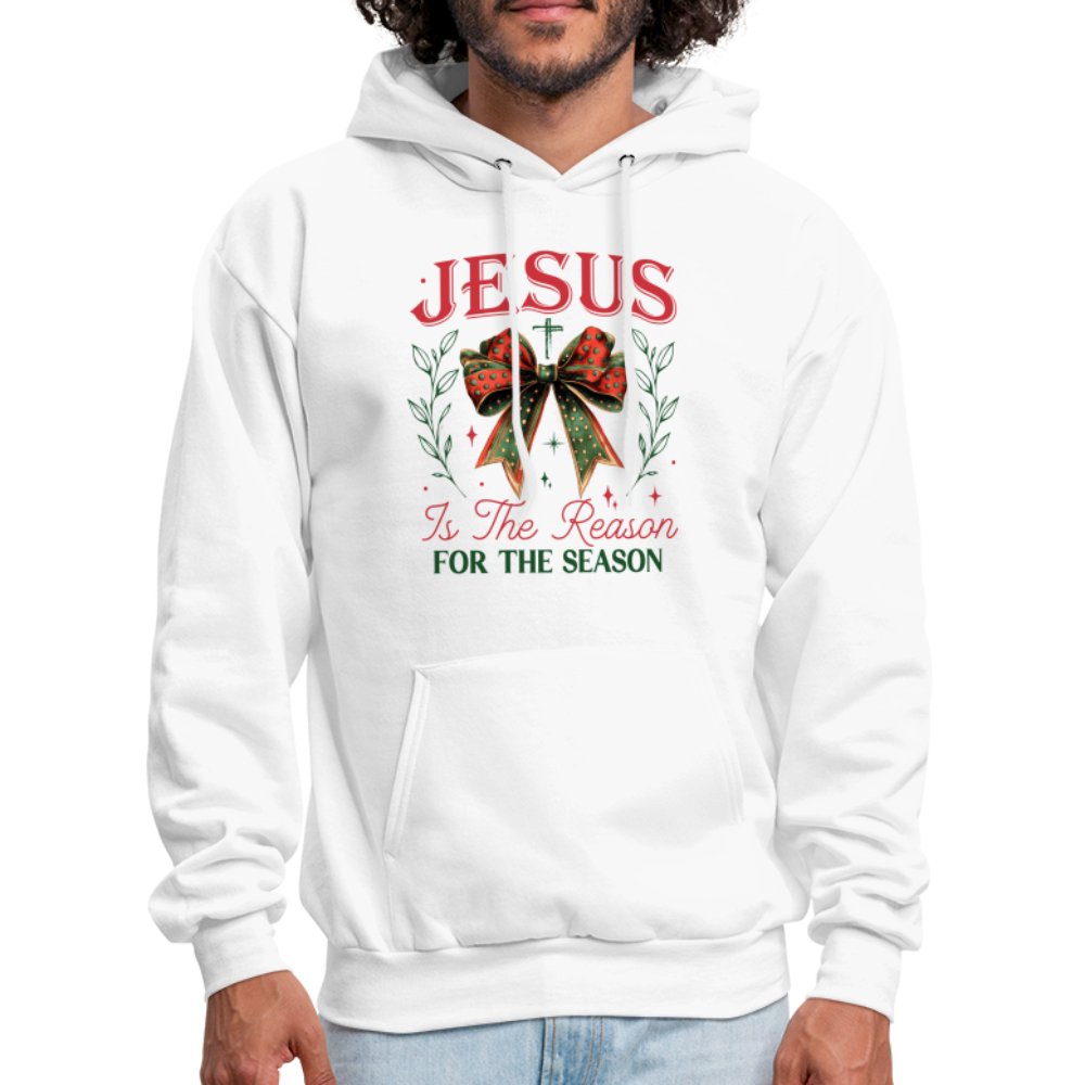 Jesus Is The Reason For The Season Hoodie - pale pink