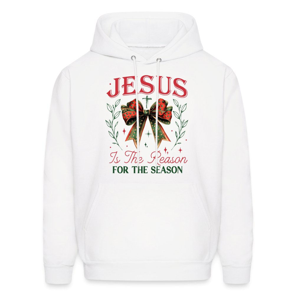 Jesus Is The Reason For The Season Hoodie - white