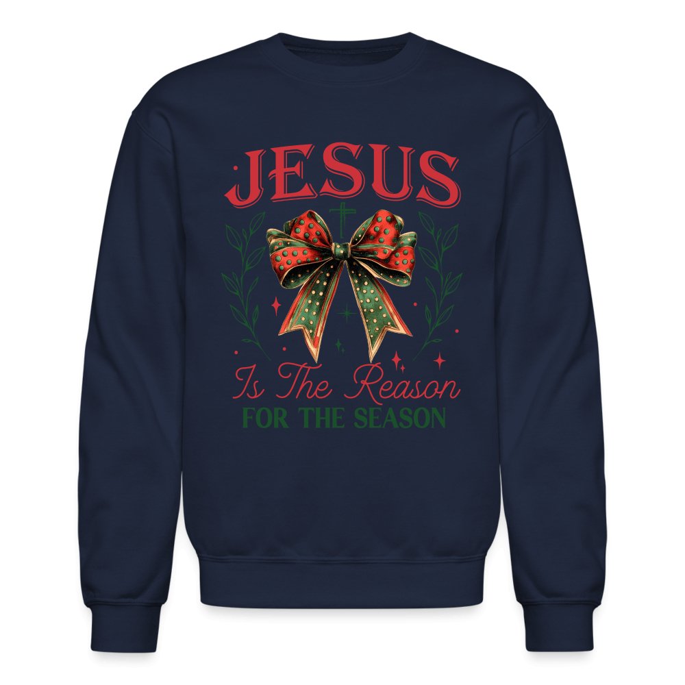 Jesus Is The Reason For The Season Sweatshirt - navy