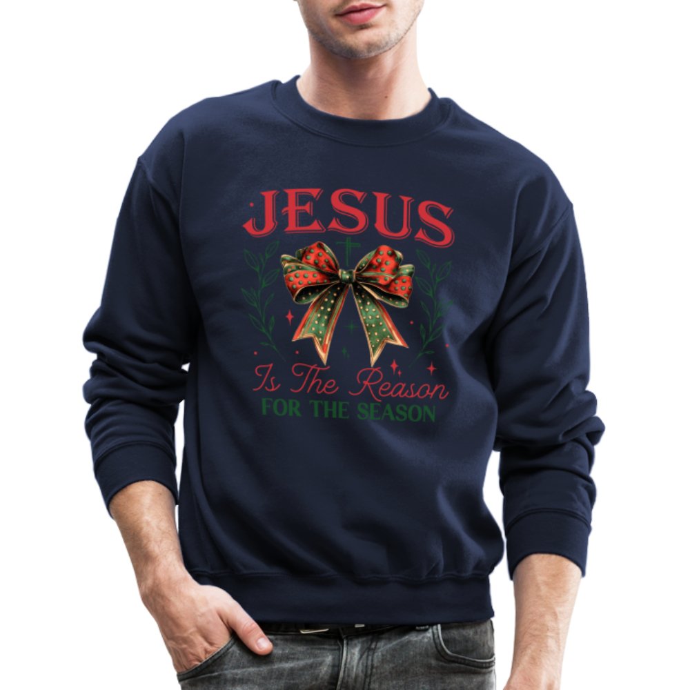 Jesus Is The Reason For The Season Sweatshirt - navy