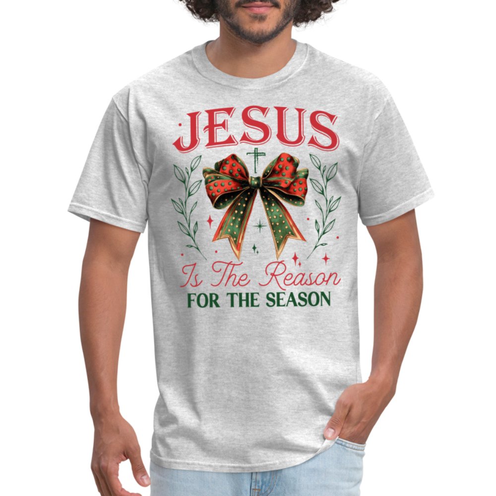 Jesus Is The Reason For The Season T-Shirt - heather gray