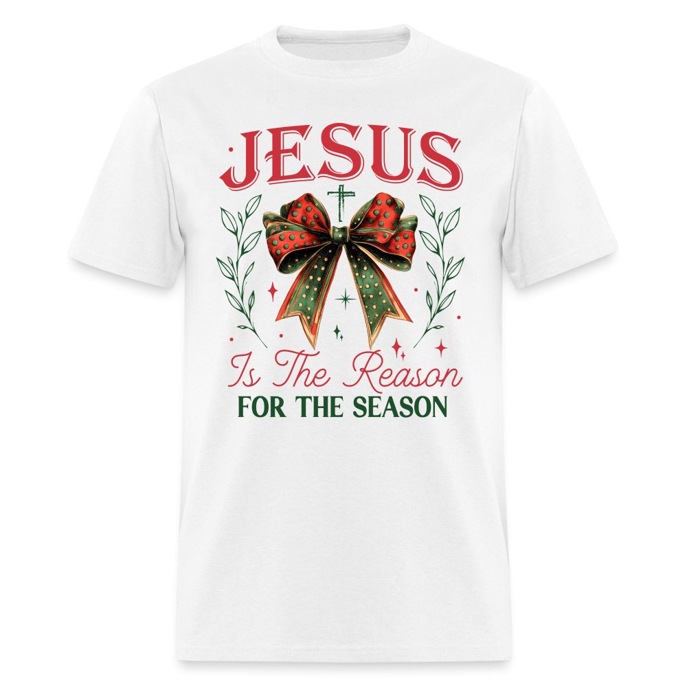 Jesus Is The Reason For The Season T-Shirt - white