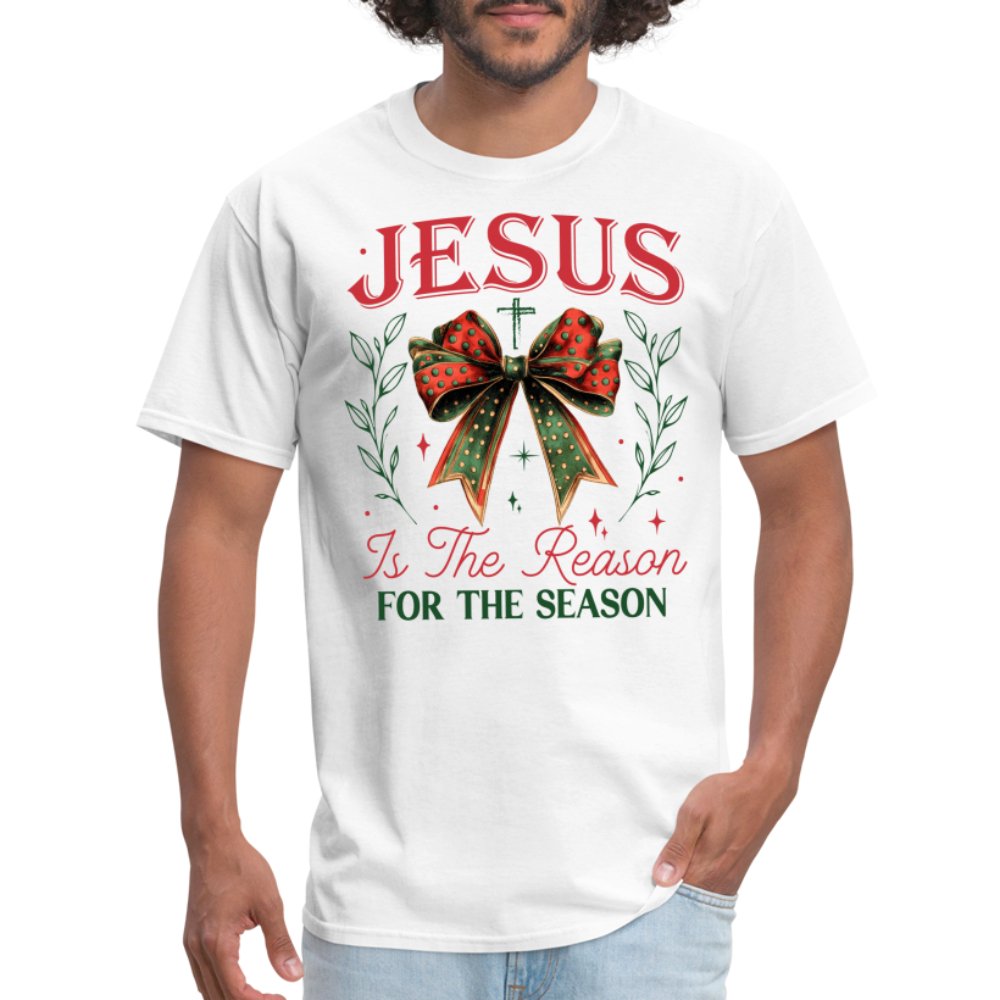 Jesus Is The Reason For The Season T-Shirt - white