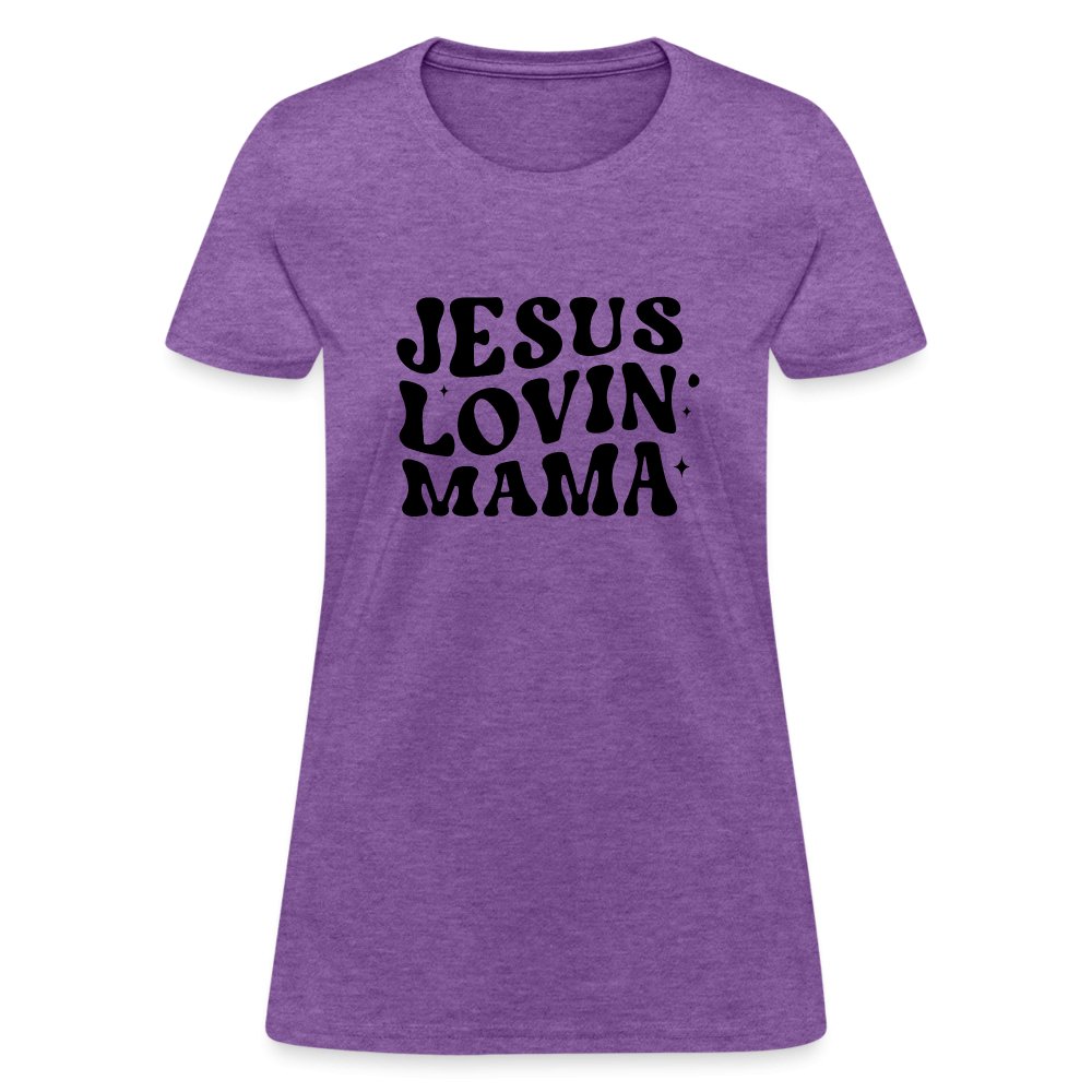 Jesus Lovin Mama Women's T-Shirt - purple heather