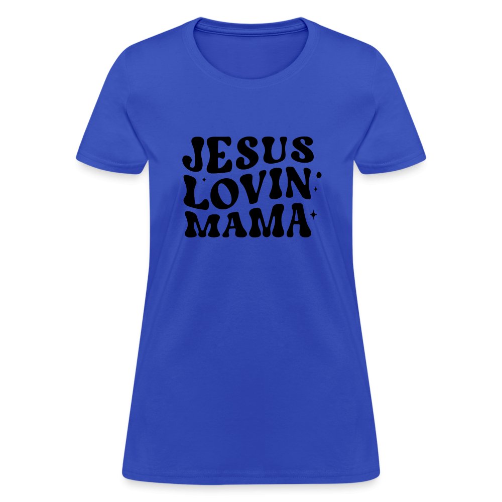 Jesus Lovin Mama Women's T-Shirt - royal blue