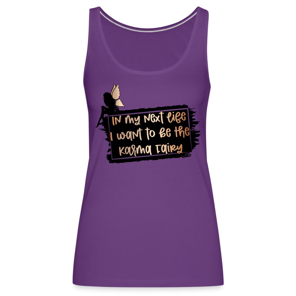 Karma Fairy Women’s Premium Tank Top - purple